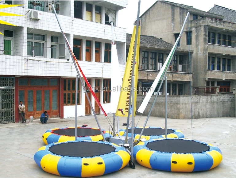 Fantastic convenient bungee trampoline on trailer(QX-120C)/bungee trampoline cord/euro bungee trampoline