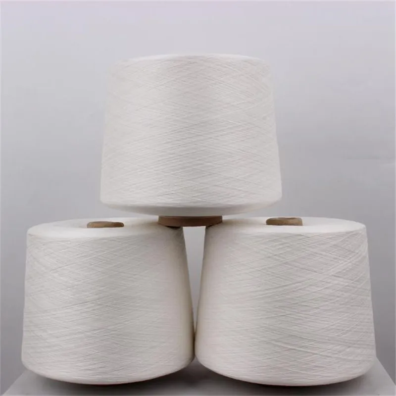 Recycled 65/35 80/20 pc or cvc yarn polyester/cotton blended yarn for weaving