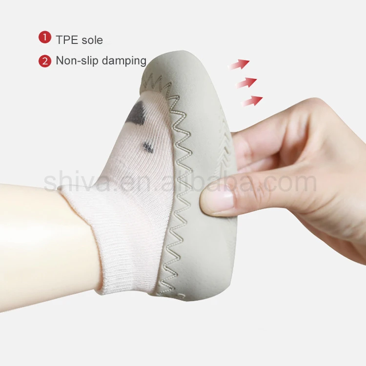 High Quality Rubber Soles Non Slip Newborn Toddler Shoes Soft Children Socks