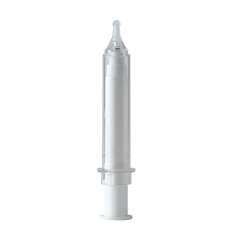 Cosmetic Serum Syringe Eye Cream Syringe Packaging Airless Syringe Plastic Wholesale 5ml 8ml 10ml Screen Printing PS ABS 20ml