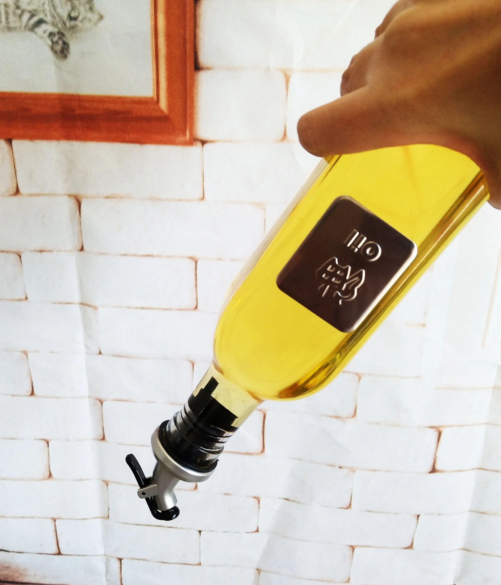 home kitchen storage 250ml 500ml Glass oil bottle vinegar olive bottle sauce cruet