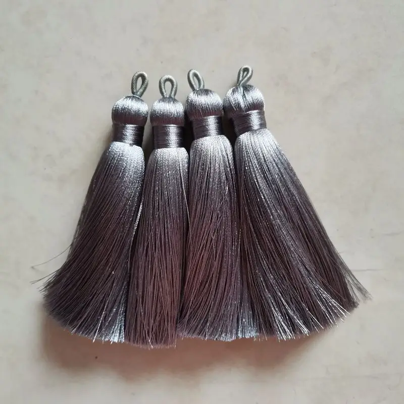 wholesale 9cm silk tassels with 1.2cm diameter for jewelry,free sample 1000 colors to choose