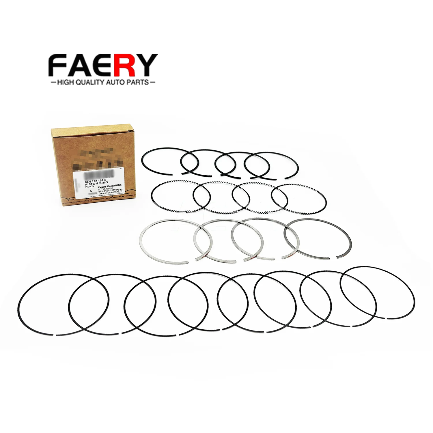 Система двигателя FAERY 06J198151P 06H198151C 800132910000 Заводская распродажа комплект поршневых колец для VW CC GOLF PASSAT AUDI A3 A4 A5