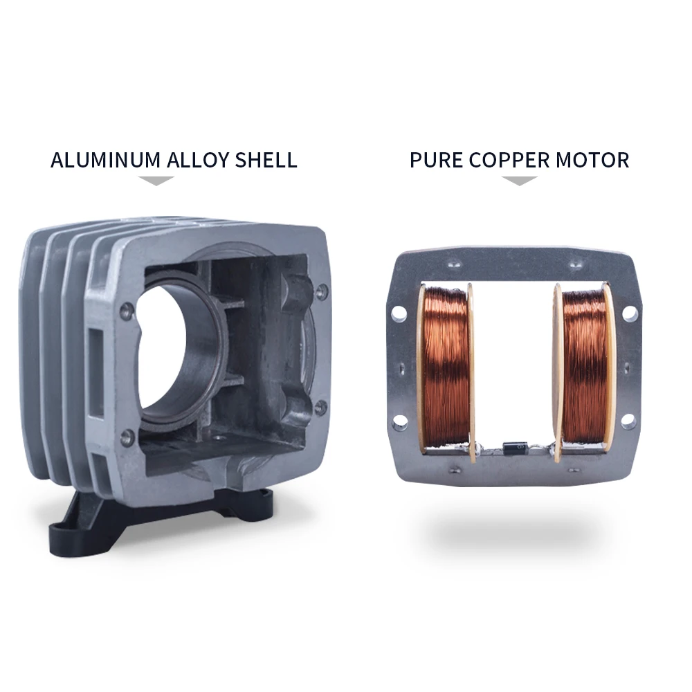 QihangRAS fish tank oxygenating aluminium air pumps mini koi fish pond aquarium air pump