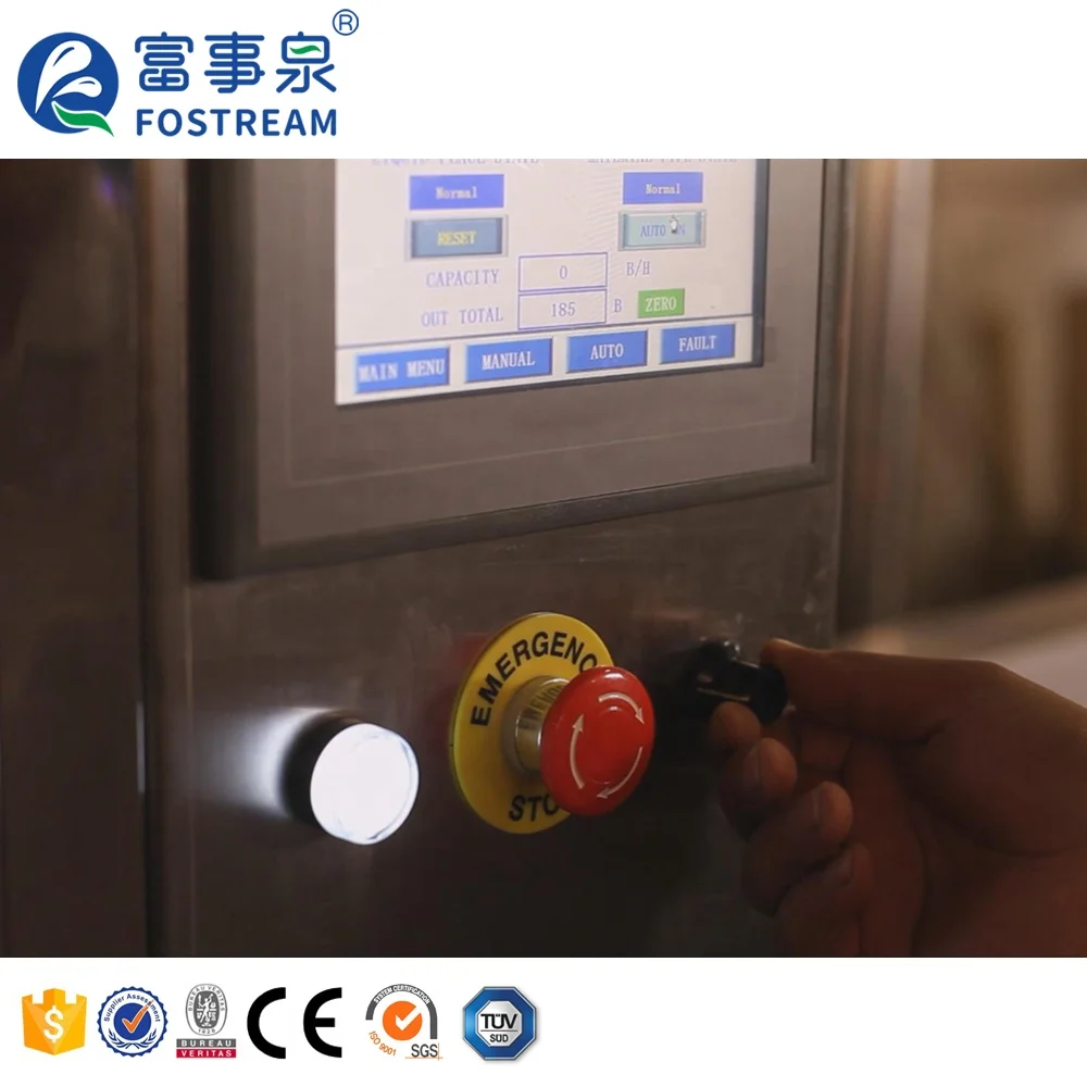 Автоматическое оборудование для розлива минеральной воды с питьевой пружиной по заводской