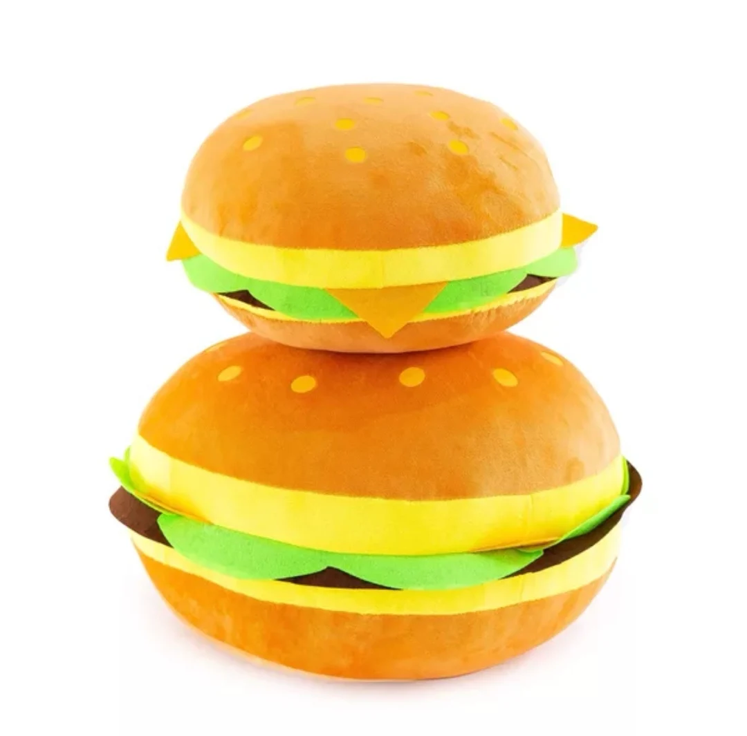 Lovely Plush Stuffed Hamburger Pillow Toy Vivid Food Hamburger Food Plush Toy