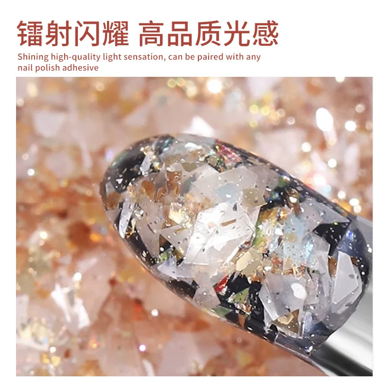 Versatile Soft and Elegant Shell Mica Gel Polish Popular Icy Transparent Colors in Jar for Trendy Nail Art