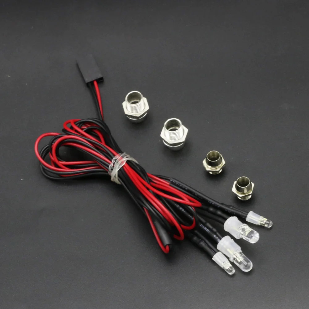 2 /4 /6 /8 Lights 70cm RC LED Night Headlamps Headlights 3/5mm Light for Model Drift Crawler Car