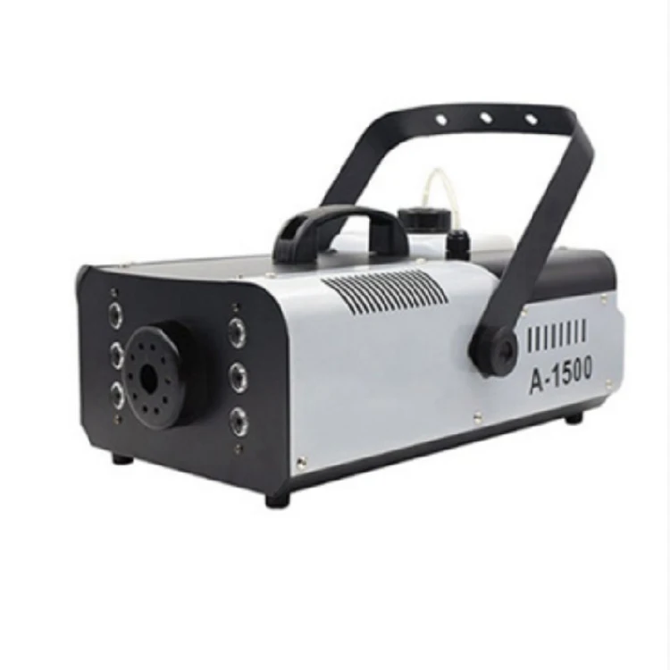 6 Colorful LED Lights 1500W Smoke Machine with Wireless Remote Control Christmas Halloween Wedding Stage Fog Machine