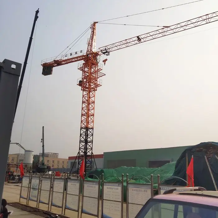Top 10 brand 100 ton 73m jib length largest luffing tower crane factory price for sale