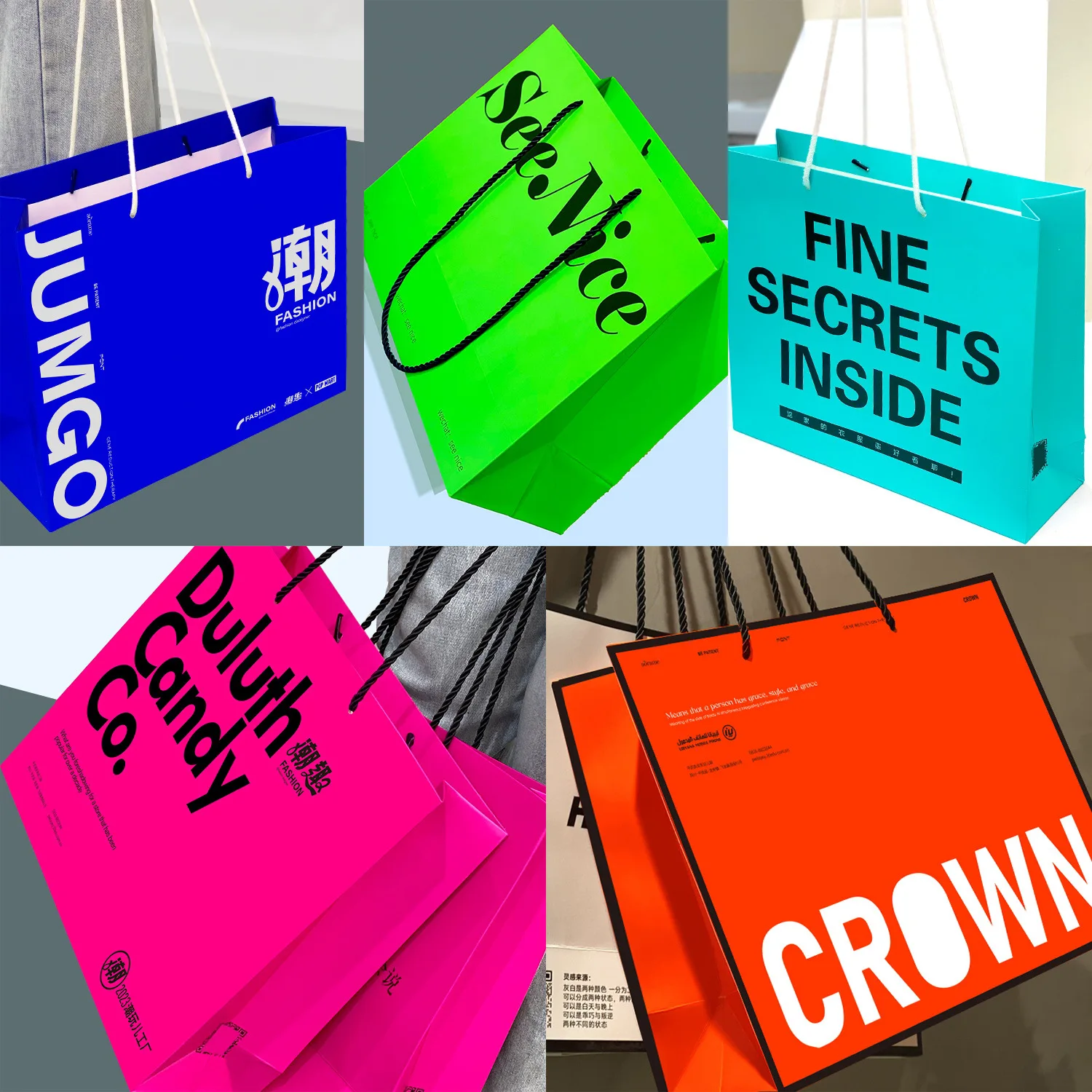 Wholesale Custom Packaging Bag For Clothing Brand Luxury White Jewellery Paper Gift Shopping Bag With Handles Printed Your Logo