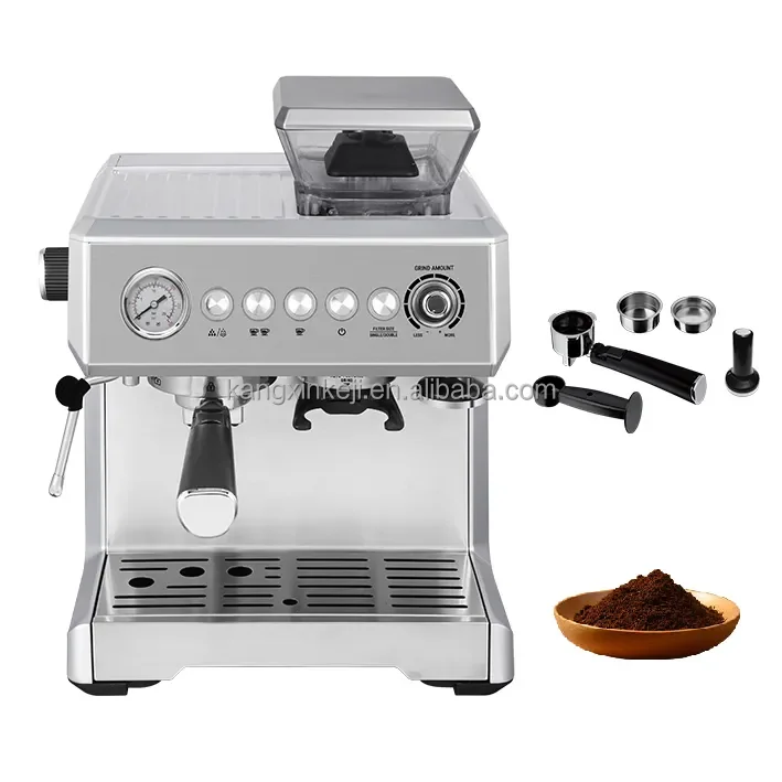 Home Office Fully Automatic Coffee Machine With Bean Grinder All In 1 Coffee Maker Espresso Coffee Machine