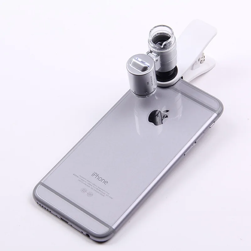 60X Universal Mobile Phone Holder Type LED Microscope