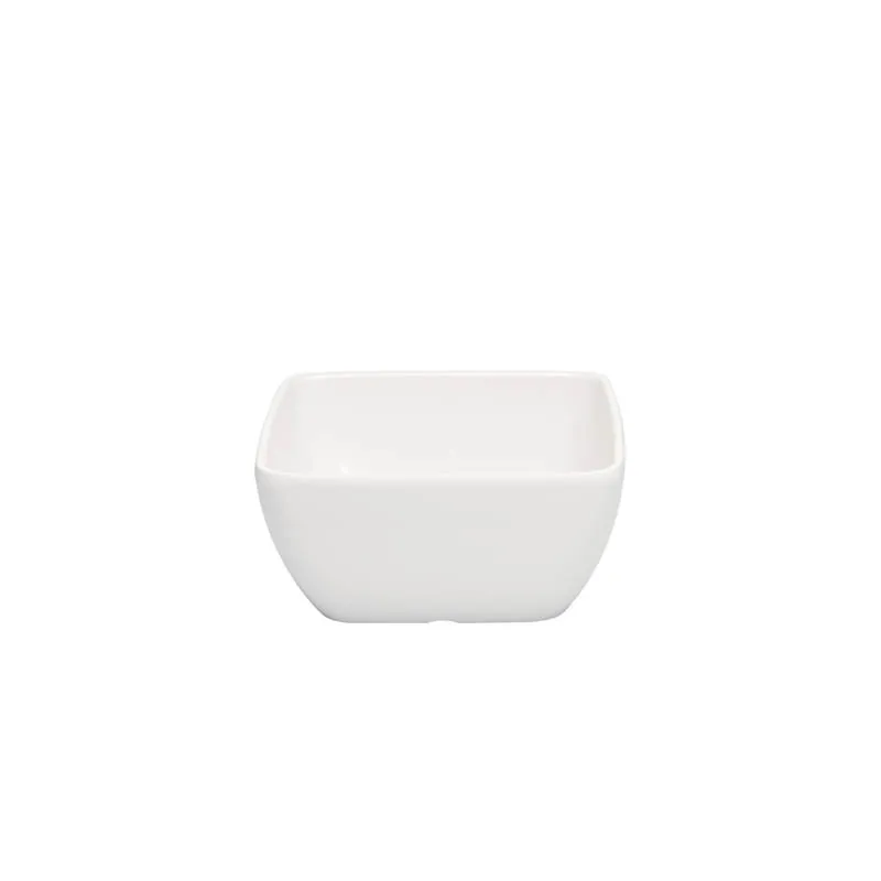 5/8/10/12 inch Cereal Bowl Double Color Plastic Salad Serving Bowl Colored Melamine Square Bowl