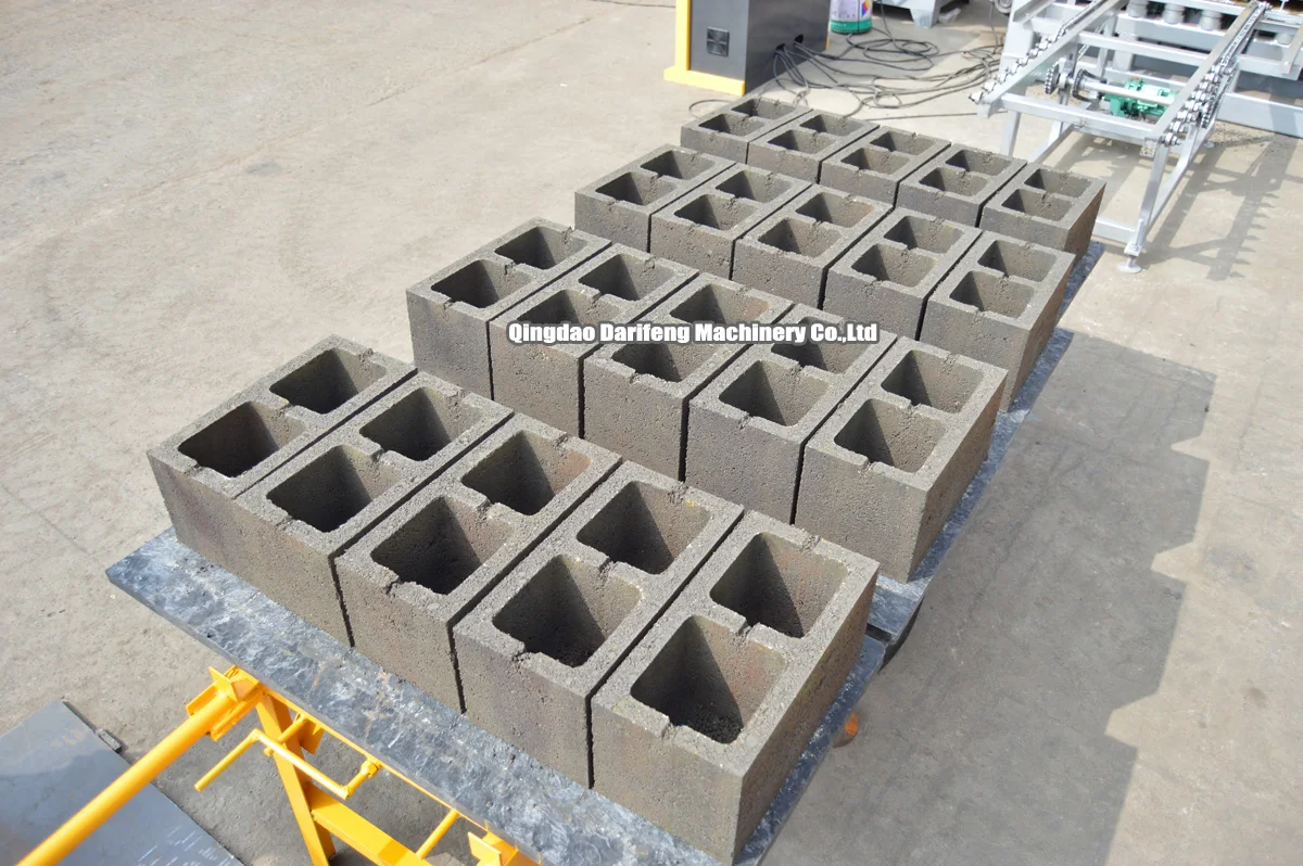 QT5-15 Full automatic concrete block interlocking solid fly ash brick factory garden brick making machinery