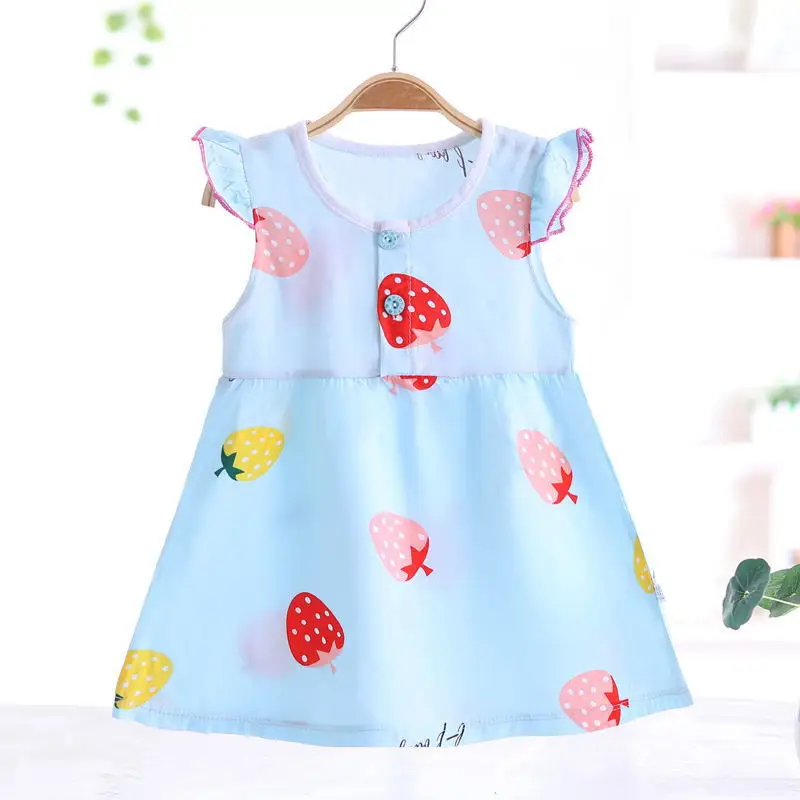 Summer Clothing Skirt Thin Cotton Silk Skirt Fancy Baby Girl Frocks Cute Latest Baby Dress Designs Fairy Dress