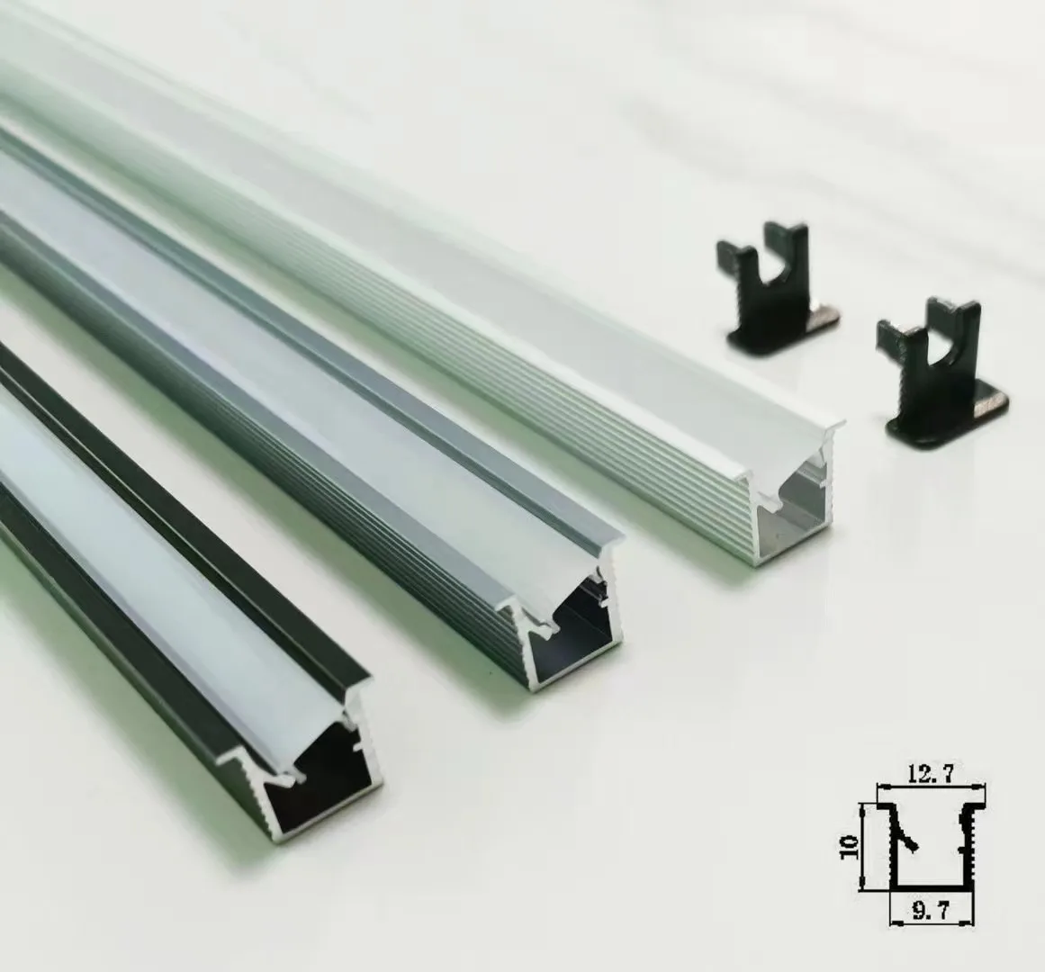 Indoor wardrobe decorative led cabinet corner linear strip light aluminum profile lighting