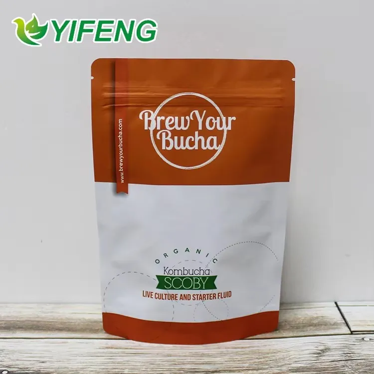 Aluminum foil nuts package bag, standing food grade foil lined dried fruit packaging