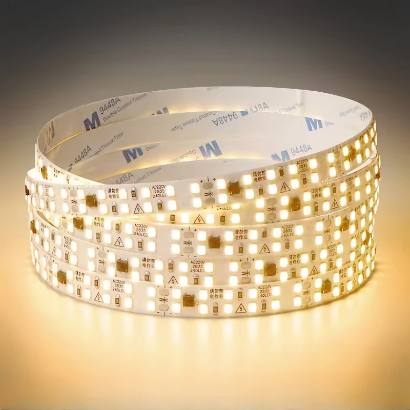 Double Row DC12V Led Strip Light 15mm Super Wide High Bright 480Leds SMD2835 Car Room Decoration Line Flexible Ribbon Tape Light