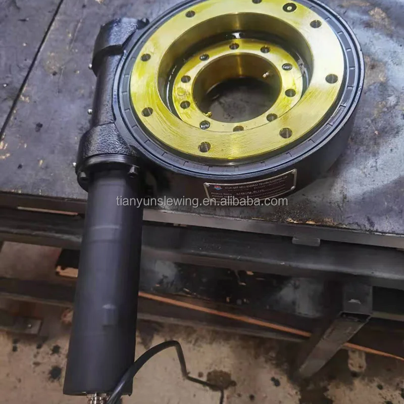  SE5 SE7 single worm slewing drive with hydraulic or dc motor for solar