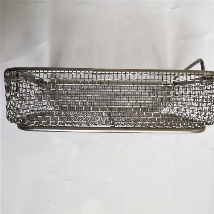 Stainless Steel Wire Mesh Storage Basket Multi-Function Organizational Basket Fashionable Square Rectangle Quality Storage