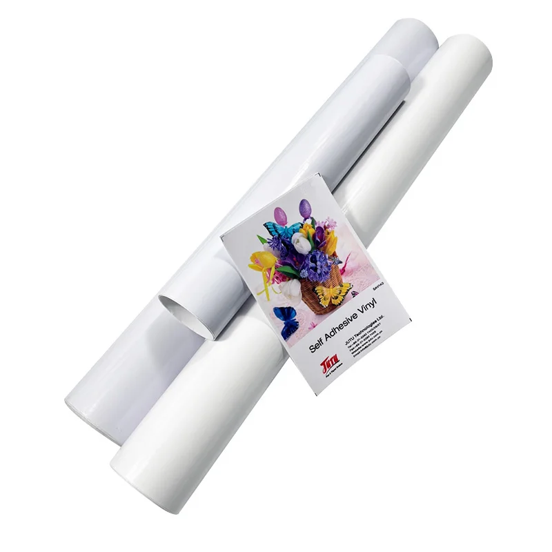 JUTU Factory Price 120/140/160gsm Matte/Glossy Printing Self Adhesive Vinyl Roll For Car Body Sign Advertising Materials