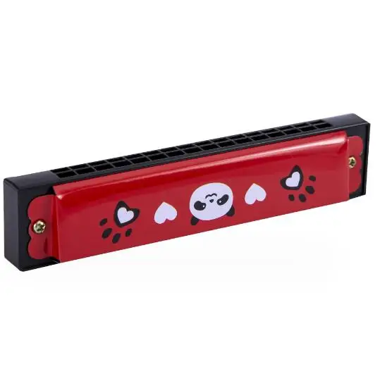 Metal harmonica play instrument toy for children