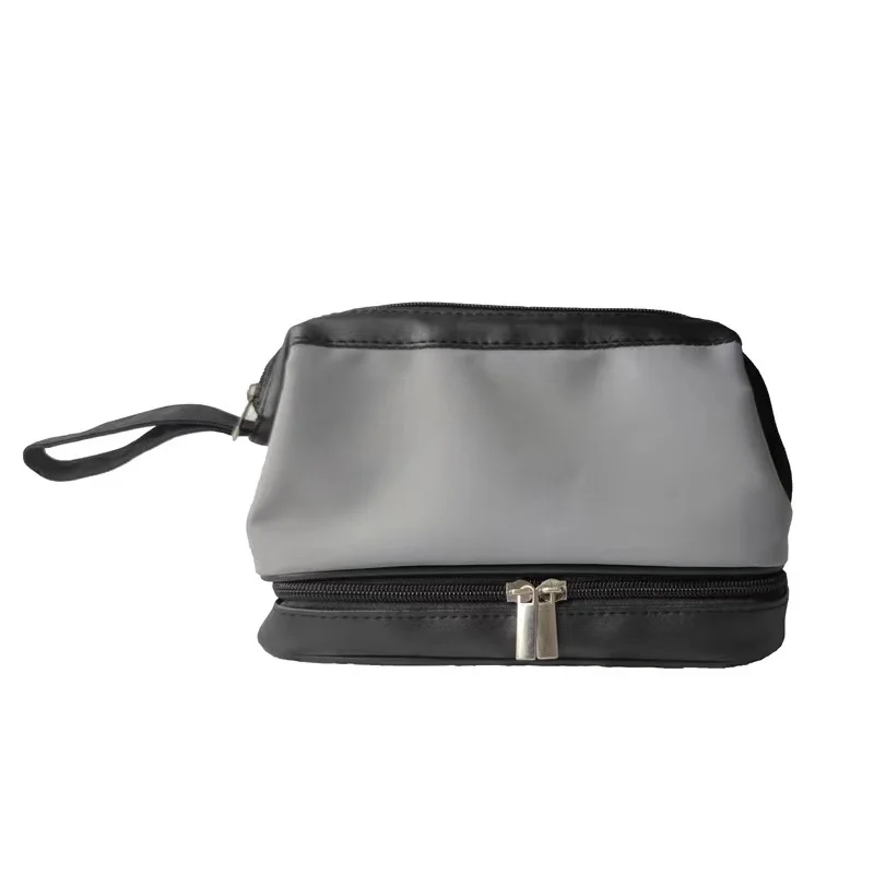 Factory Wholesale Travel Business Men Toiletry Bag Double Layers Men Portable Toiletry Bag