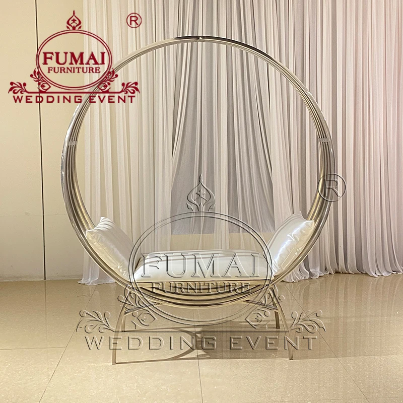 Used Loveseat Wholesale Royal  Luxury Wedding Banquet Gold Birdcage King Throne Hotel Accent Chairs