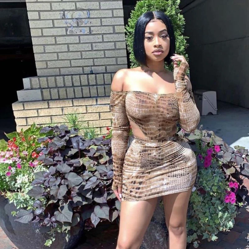 CA1188A wholesale clothing vendors sexy skirt sets women 2 piece outfits off the shoulder bodysuit and skirt