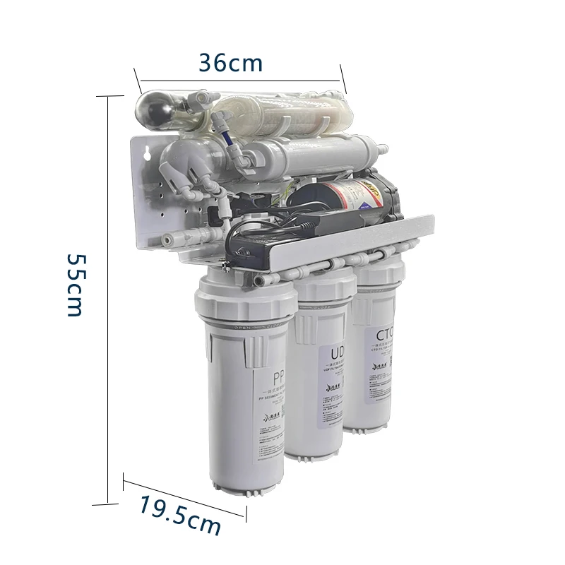 7-stage Reverse Osmosis System Water Filter RO Household Purifier
