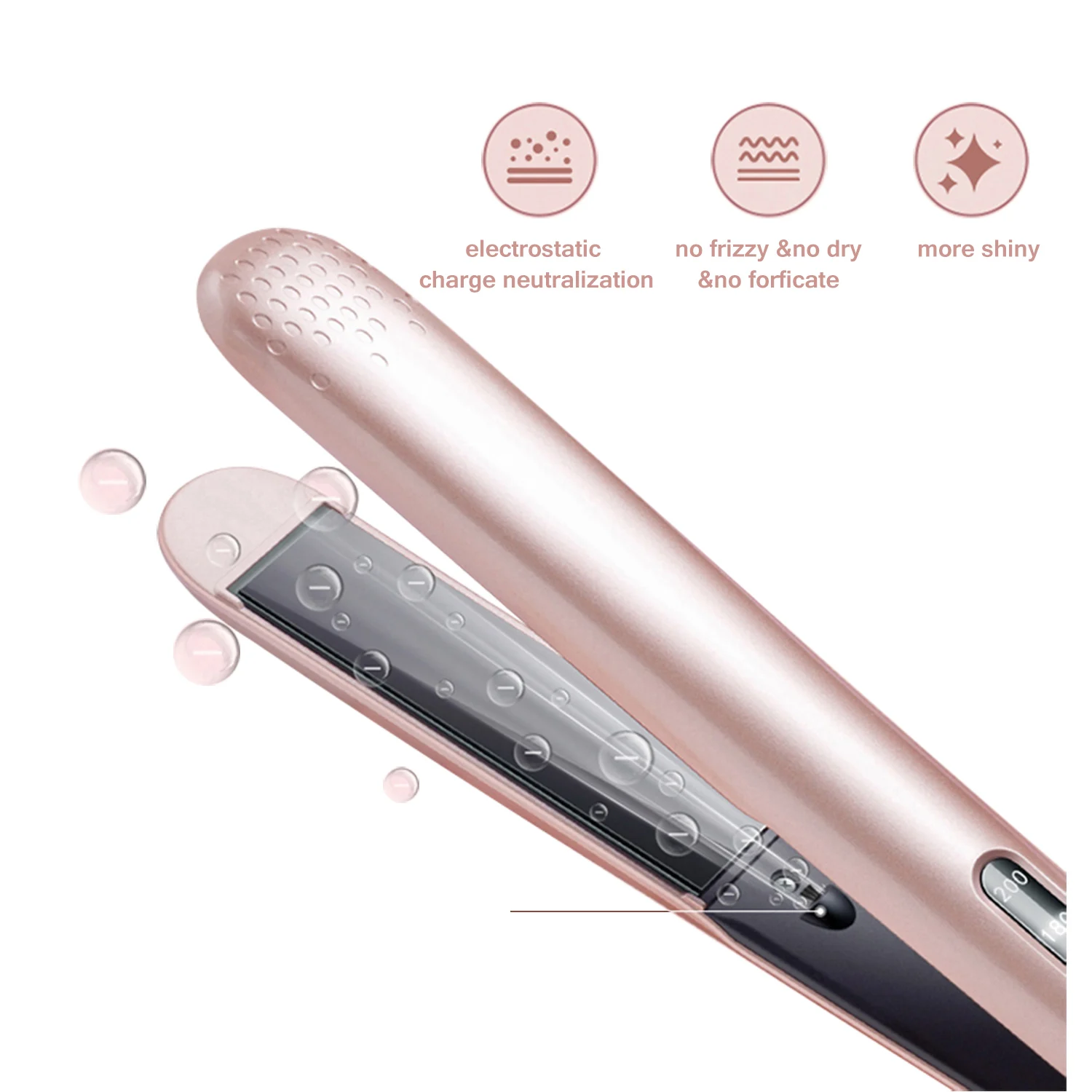 2022 NEW ARRIVAL Ionic Flat Iron Hair Straightener and Curler OEM China Factory Wholesale Hair Straightener Ceramic Flat Iron