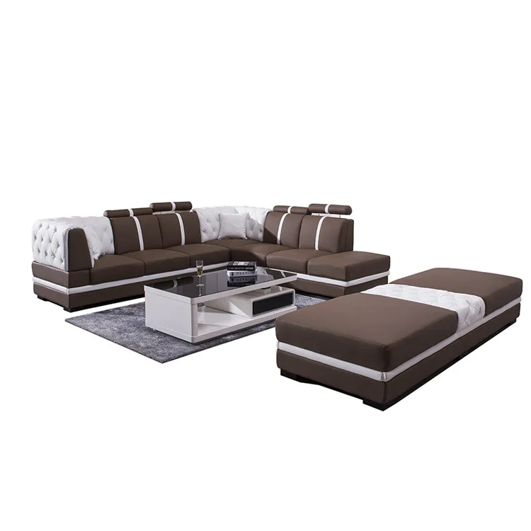 Manufacturer Supply Luxury Living Room L Shaped Designs Sofa Set Furniture