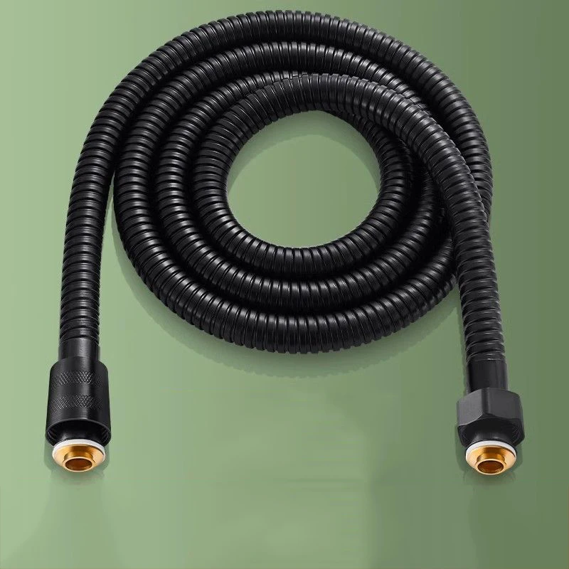 Black Shower Hose With High quality Stainless Steel  For Bathroom
