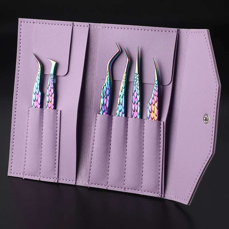Professional 45 90 Degree L Shape Fiber Tip Custom Logo Manufacturer Extension Eyebrow Eyelash Tweezers