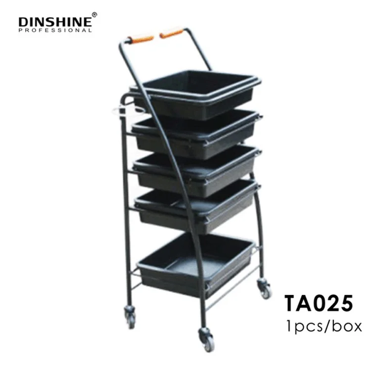 Hot Sale Multi function Plastic Lockable Hair Stylist Salon Working Car Beauty Salon Trolley