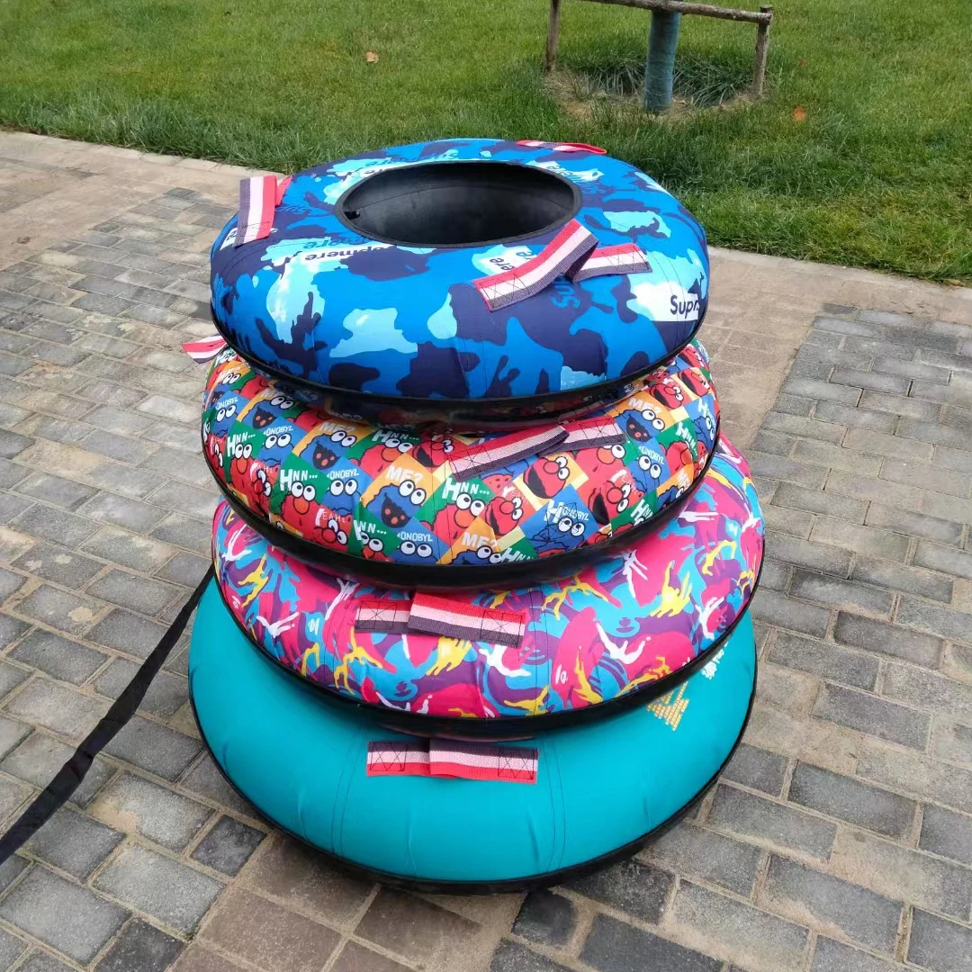 100cm Snow Sport Sled Inflatable Snow Tube Sled Snow Tubing