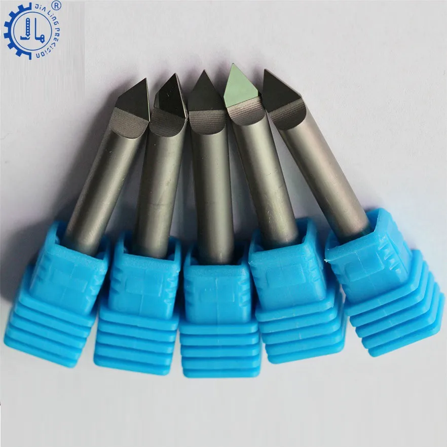 90 Degree PCD Stone Engraving Cutting Tool CNC Router Bits Engraving Tool Diamond Stone Carving Bit Granite Engraving Bits