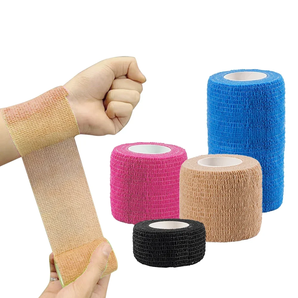 Workout Wrap Tape Self Adhesive Elastic Bandage Elastoplast Sports Training Protector Knee Finger Shoulder Tattoo Accessories
