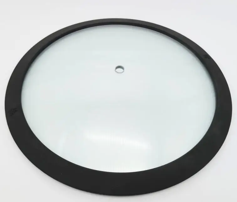 Silicone rim tempered glass lid for cooking pot cookware square silicone lids