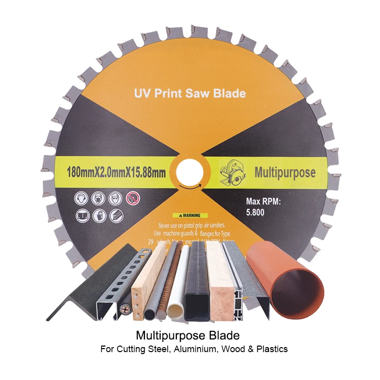 Universal Multi Purpose TCT Circular Saw Blade for Wood Laminate Plastic Aluminum Steel Cutting