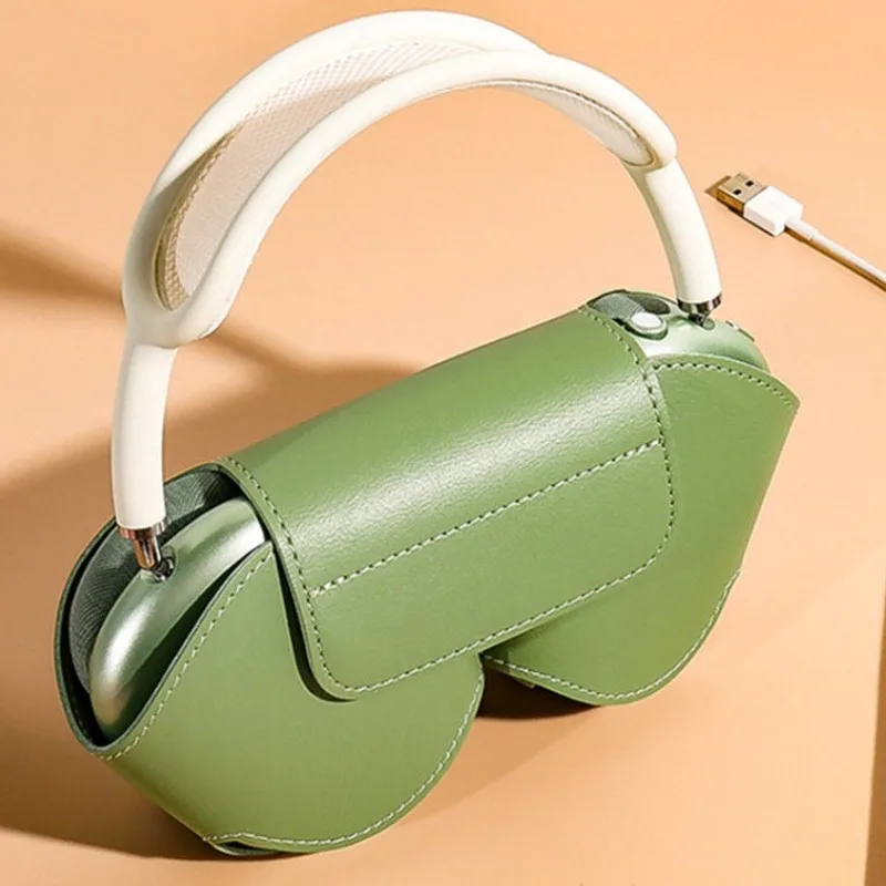 Travel Cover Headphones Leather Protective Case Ear Cup Covers For Apple AirPods Max Accessory