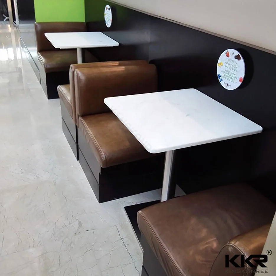 
Restaurant Dining solid surface Coffee Table and Chair Set fast food set table chair restaurant chairs and tables 