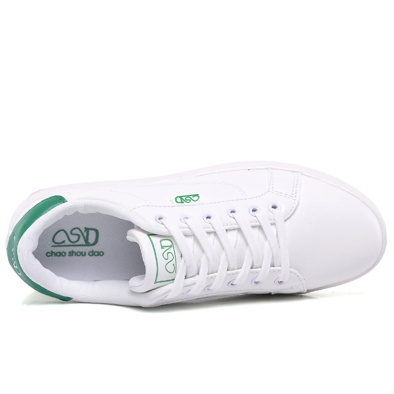 
Hot selling products PU leather upper mens white skateboard shoes 