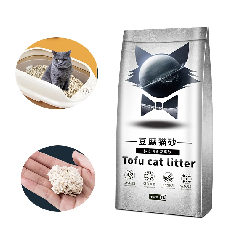 Подстилка для кошачьего туалета тофу 6 л