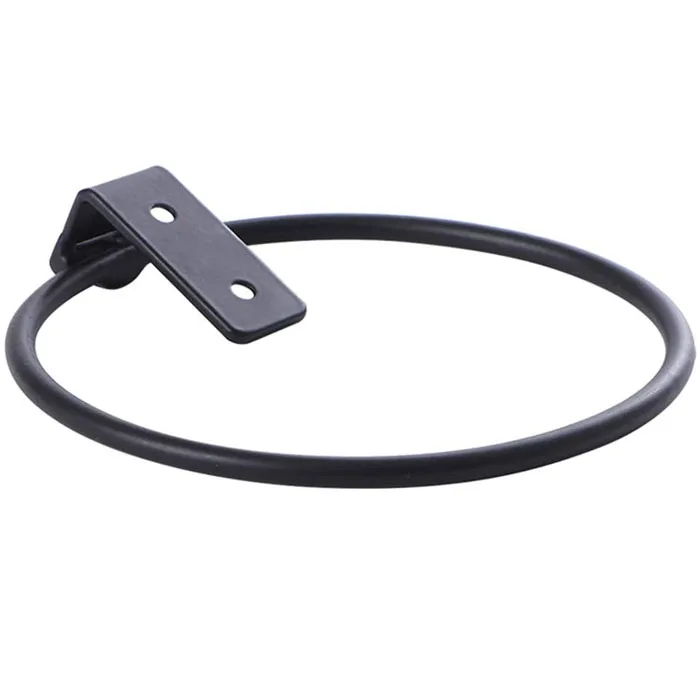 4in Flower pot plant holder black wall plant ring holder basket fence hanging balcony planter hook outdoor powder coated mounts