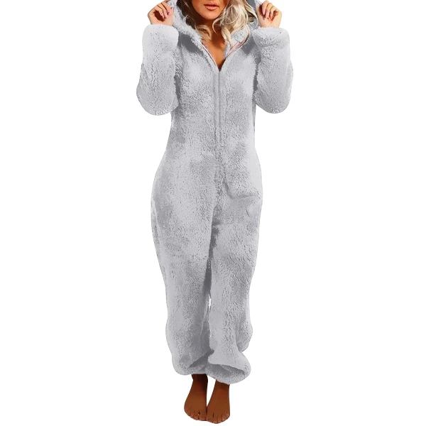 Winter New Arrival Onesie Multi color Plus Size Velvet Long Sleeve Coral Fleece Ladies Women