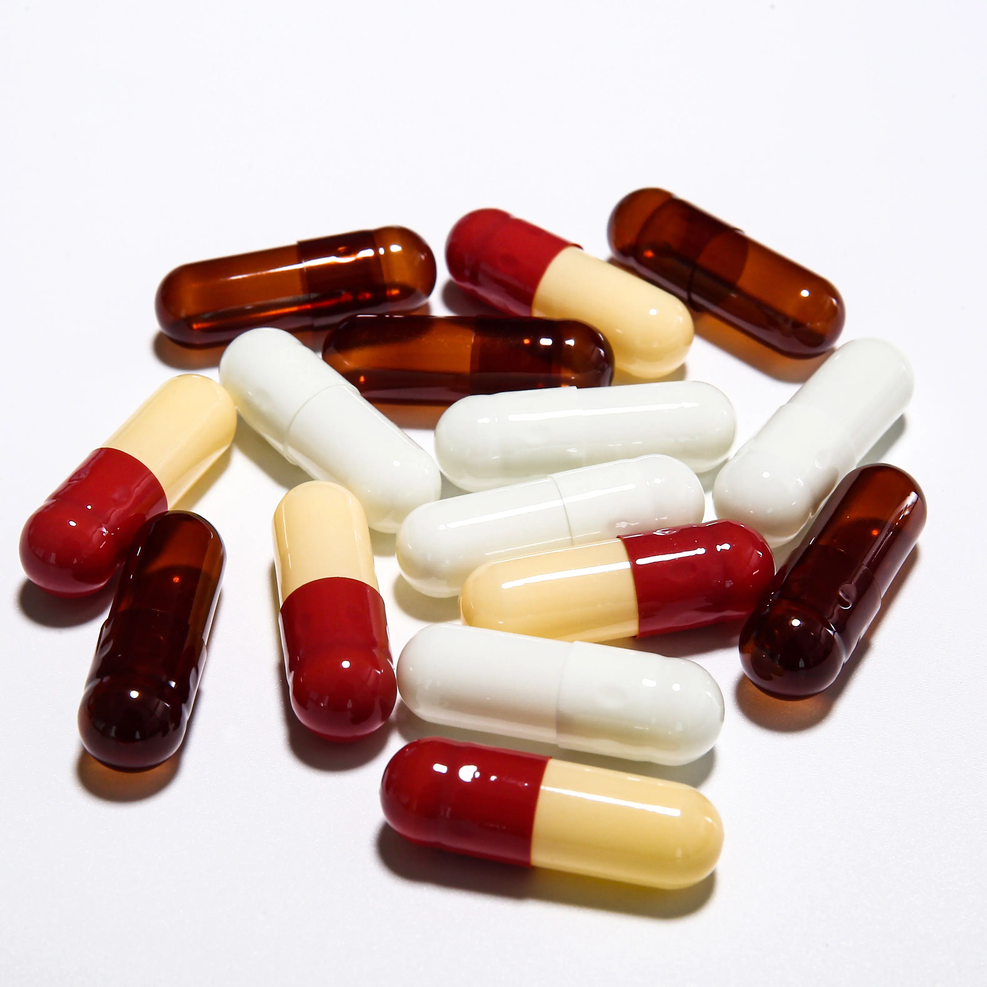 High quality size 00 0 1 2 halal animal gelatin colourful empty gelatin capsules without Titanium Dioxide