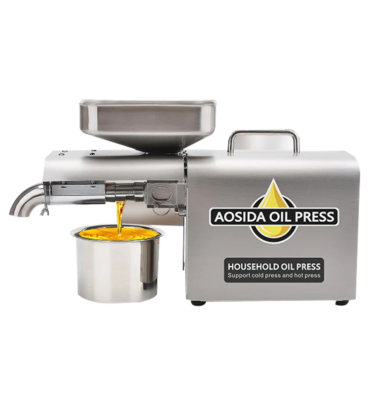 4-6 kg/h Automatic stainless steel Family type cold pressing mini coconut oil press machine