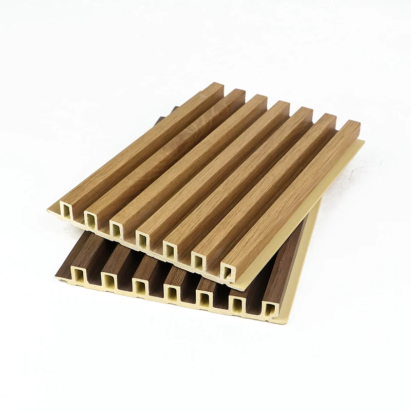 Wholesale Interior 3d Wall Board Decorative Fluted Wall Cladding Bamboo Fibre WPC Wall Panels